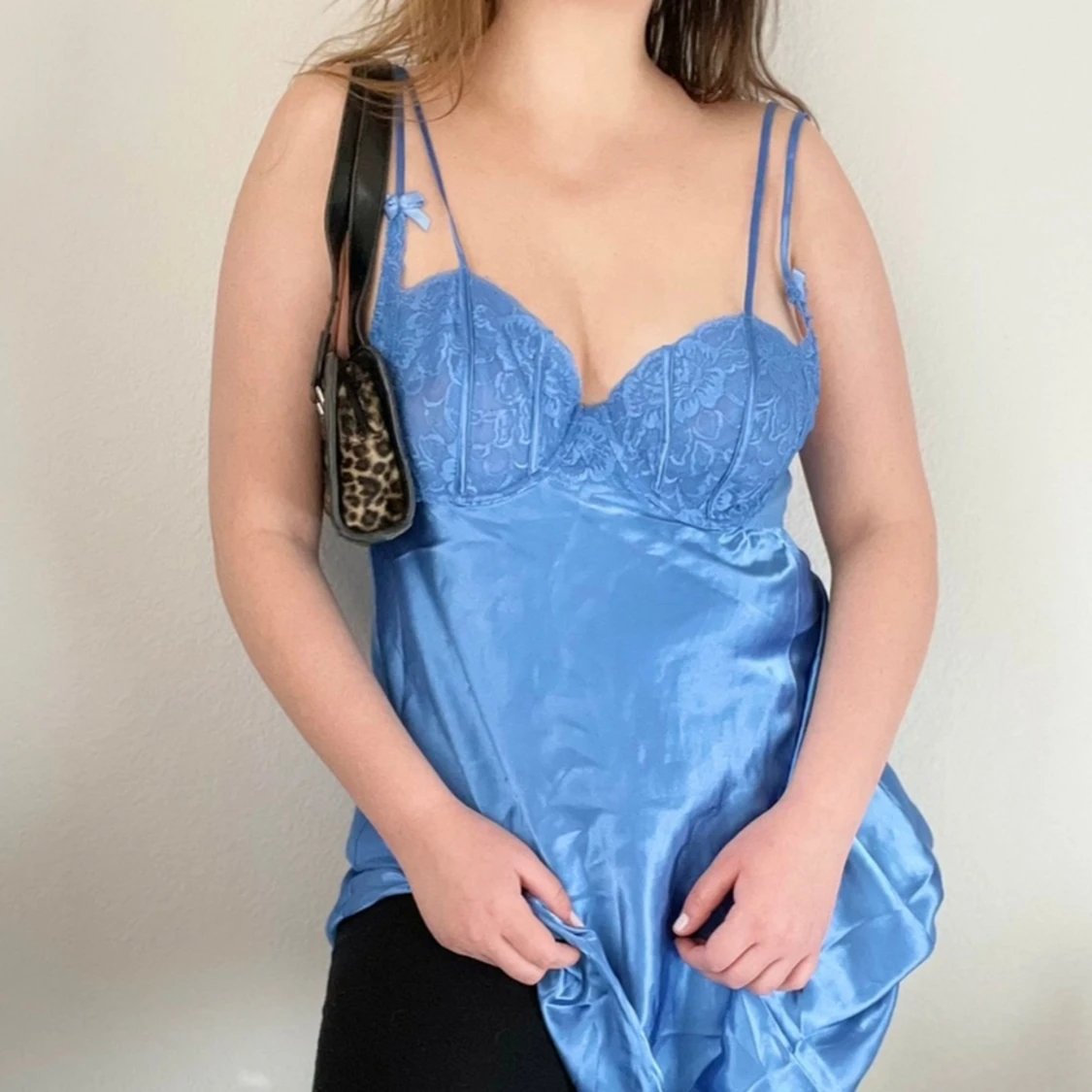 En vintage silke klänning  - 91