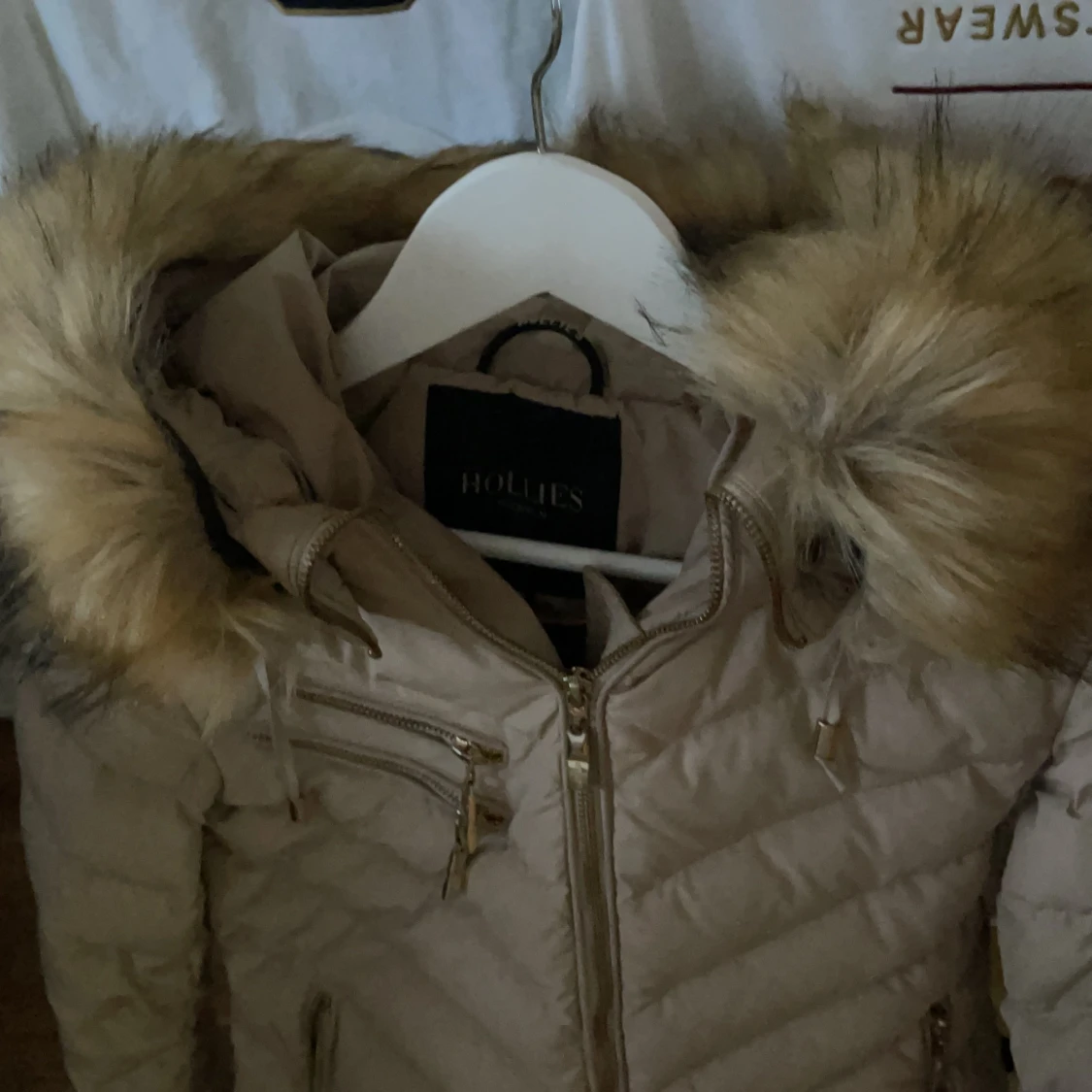 Hollies jacka beige  - 90