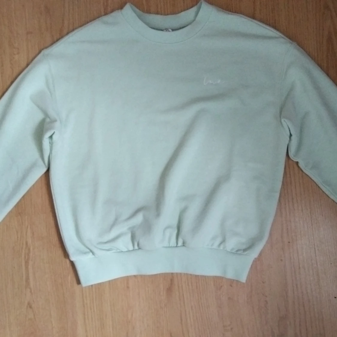 HM grön "Love" tröja - 90