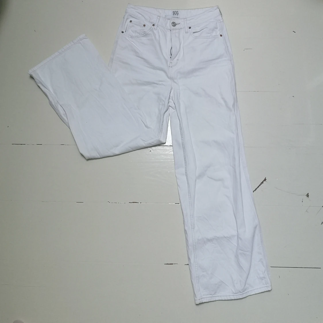 Högmidjade Vita Urban Outfitters Jeans - 91