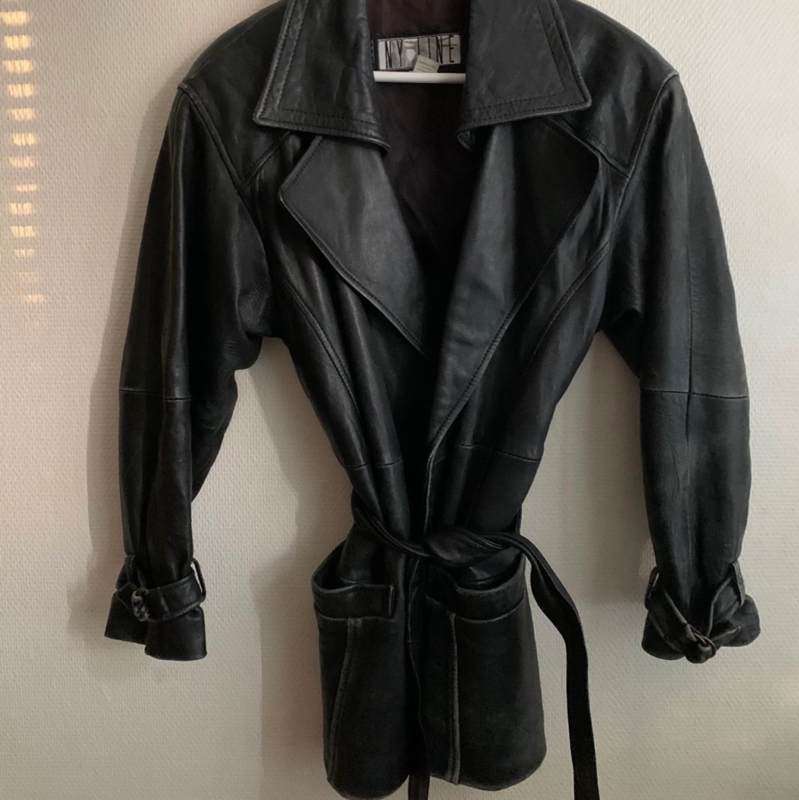 Skinnjacka vintage äkta skinn