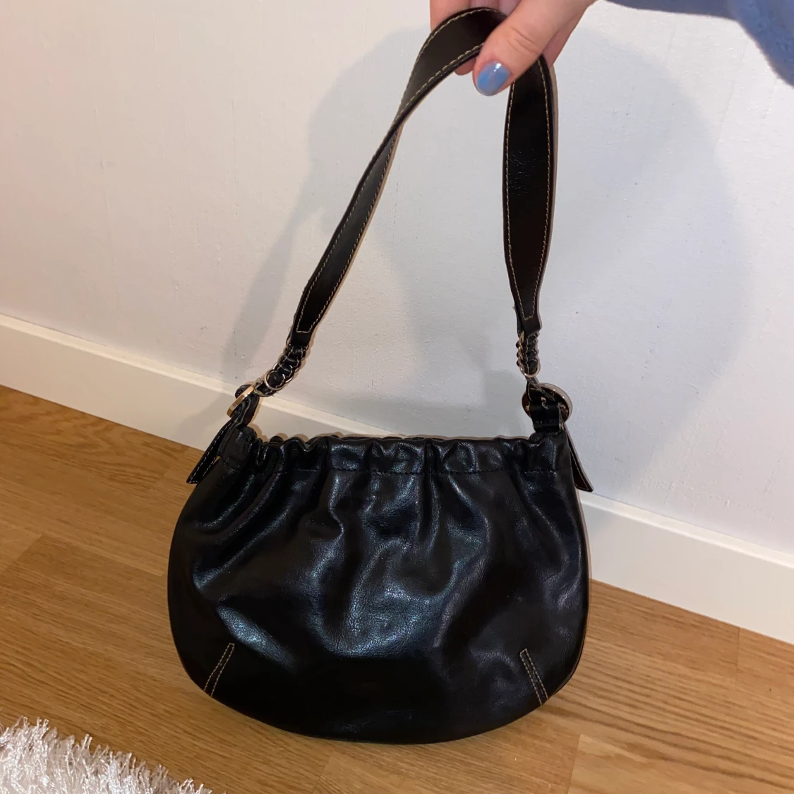 Svart vintage shoulder bag - 90