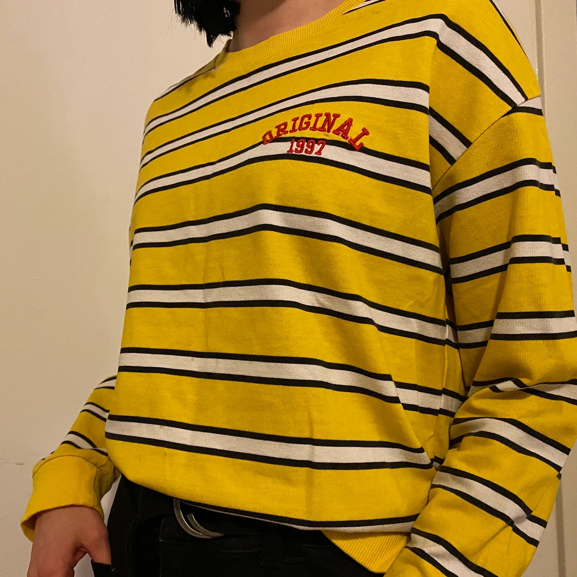 G&M gul tröja  - 90