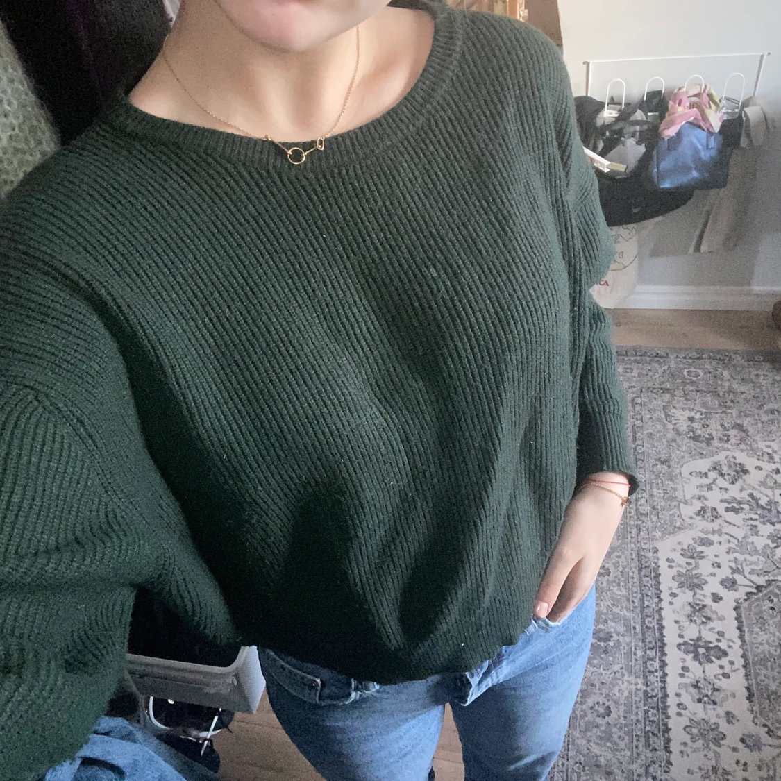 Skogsgrön tröja