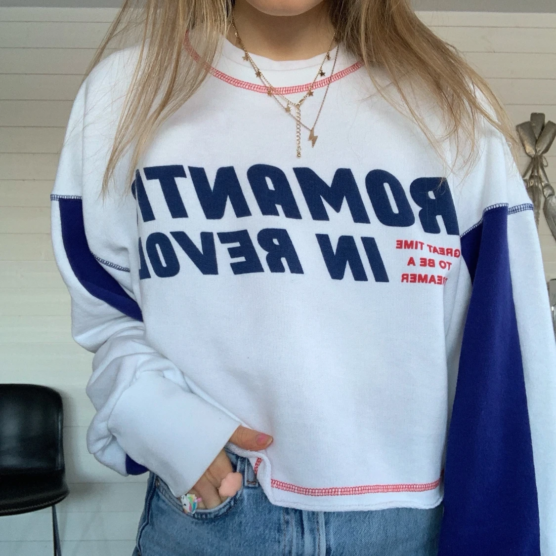 SJUKT cool sweatshirt från zara💜💙❤️ - 90