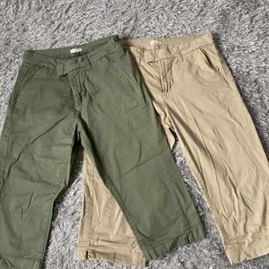 Strl 34 grön och 36 beige - Använd ett par gånger. Bra skick. 50:- st