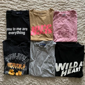 T-shirtar med tryck - Alla t-shirtar 40kr styck! Skicka meddelande för mer info om du är intresserad utav någon av dom! PRIS KAN DISKUTERAS VID SNABB AFFÄR!