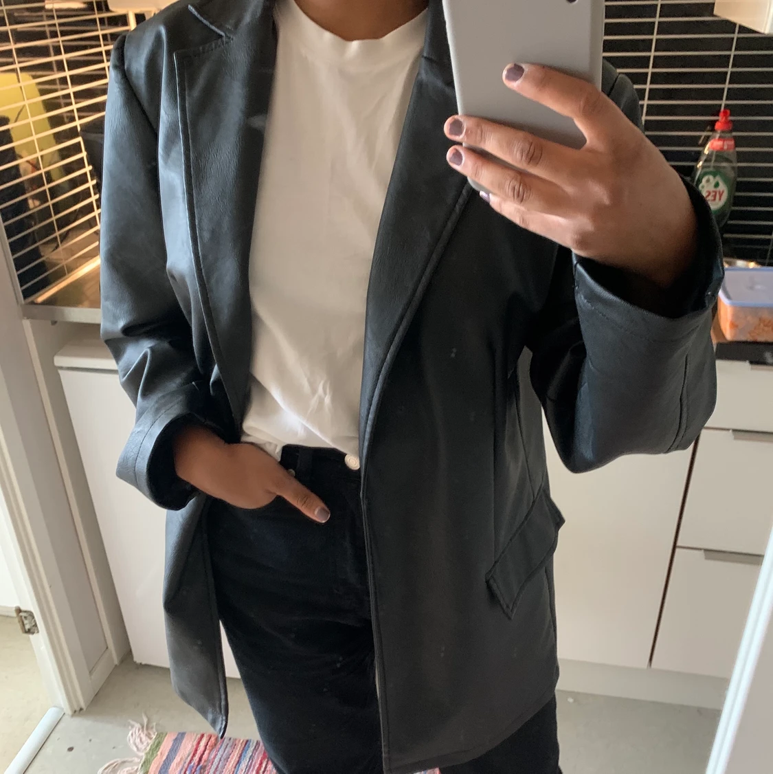 Oversize Skinnkavaj NA-KD, strl 36  - 91