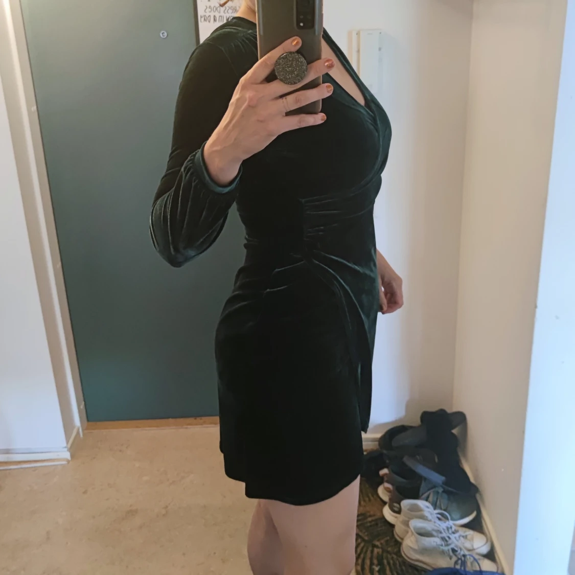 Indiska sammet klänning S