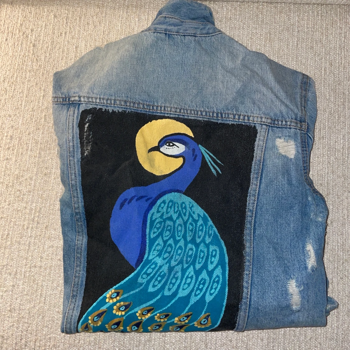 Painted denim jacket - 90