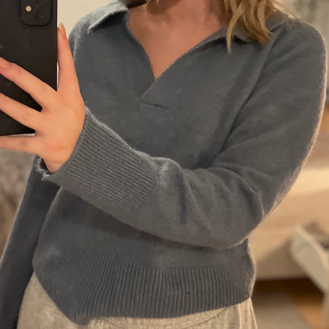 Blå söt tröja - 91