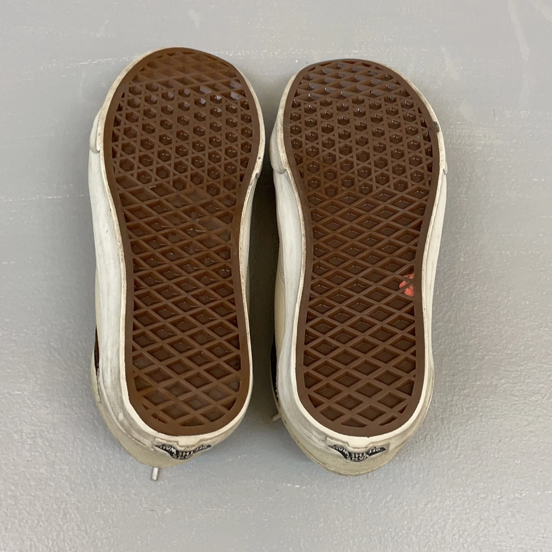 Vans beige brun strl 36 läder  - 91