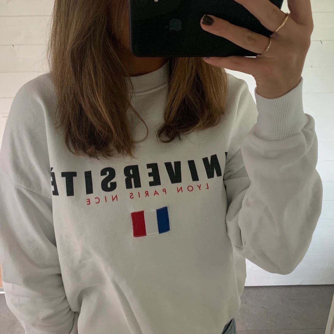 College tröja❤️🤍💙 - 90