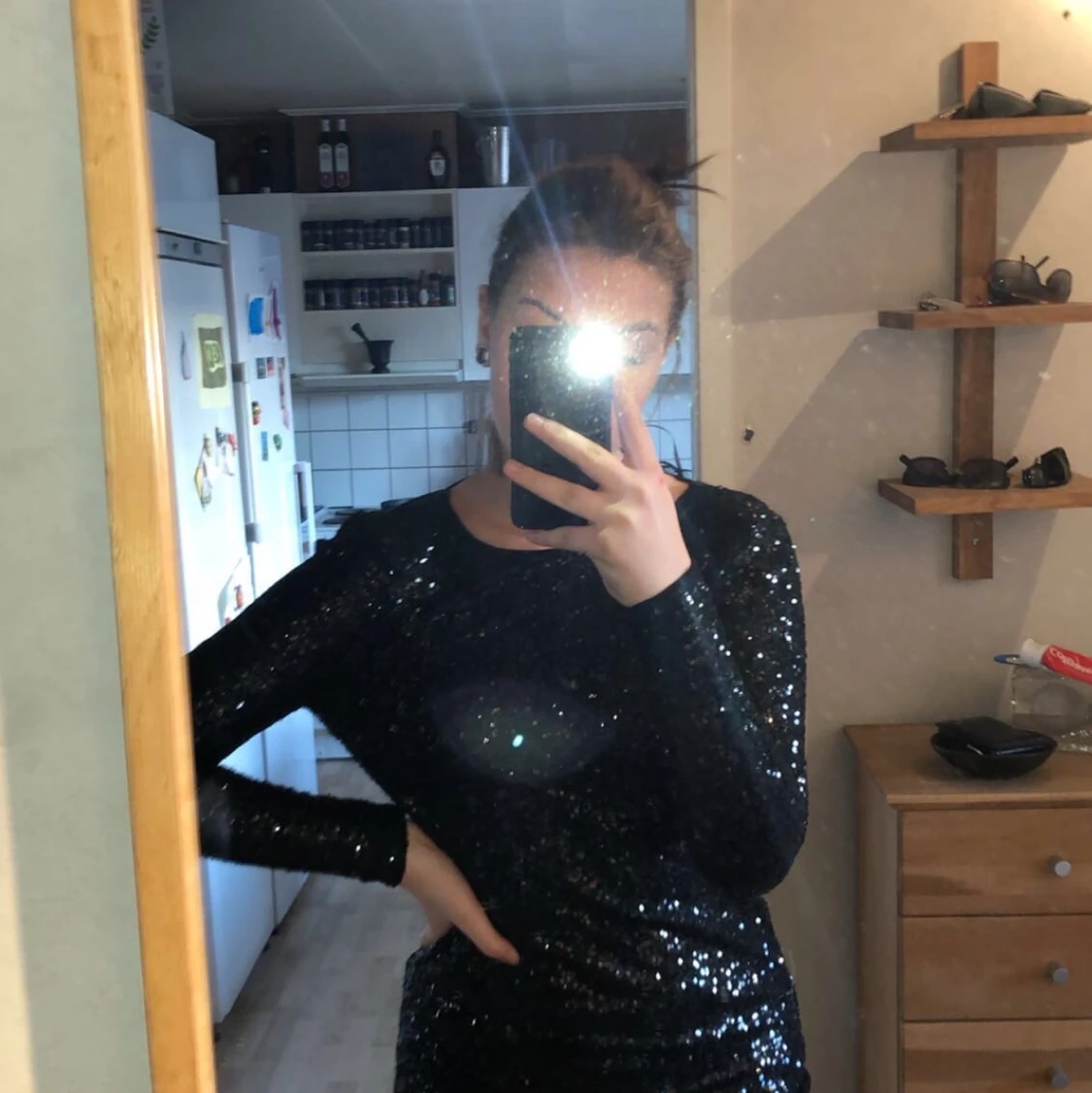 Glitter klänning 