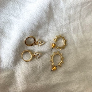 Örhängen  - Oanvända och i nytt skick. Båda örhängena 27 kr ett par 15 kr plus frakt eller mötas upp.