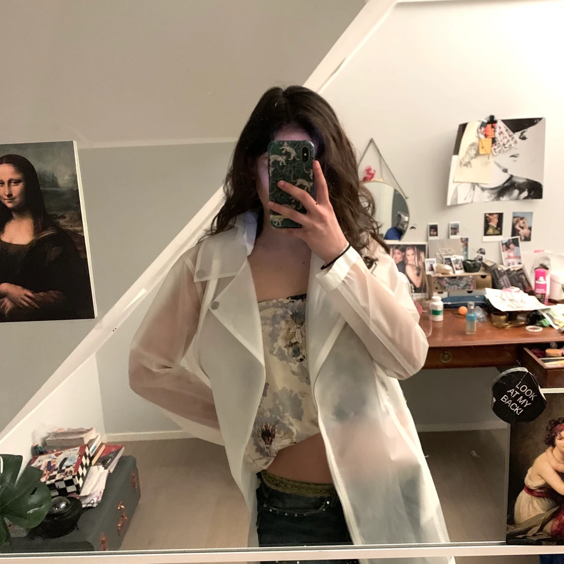 Nakd regnjacka genomskinlig / vit