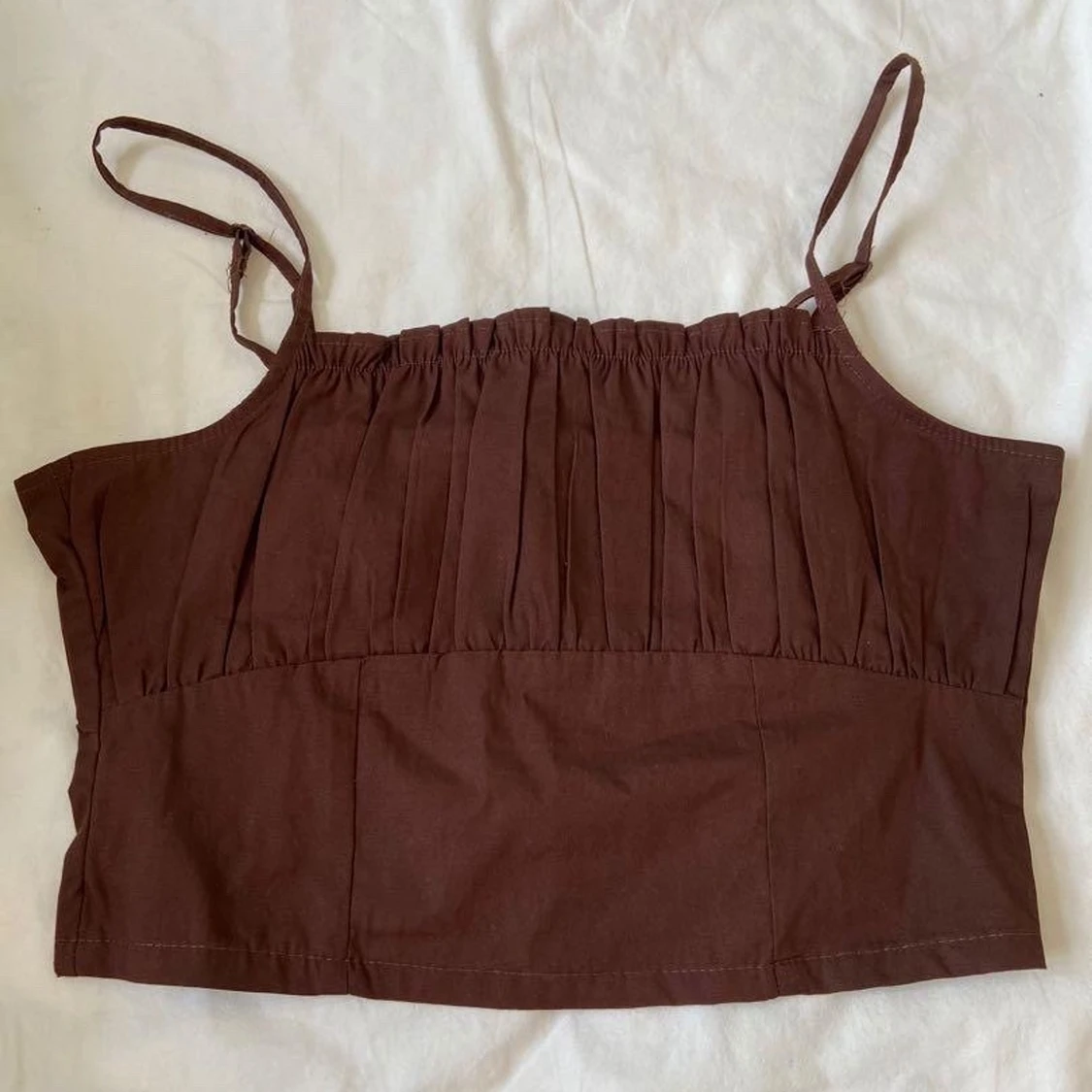 Brunt crop linne storlek 36 - 90