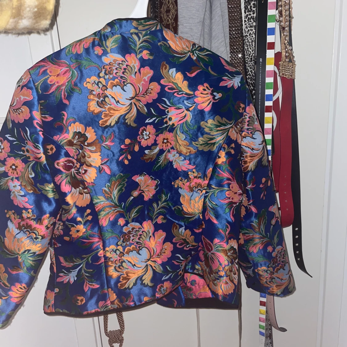 Flower satin blazer - 90