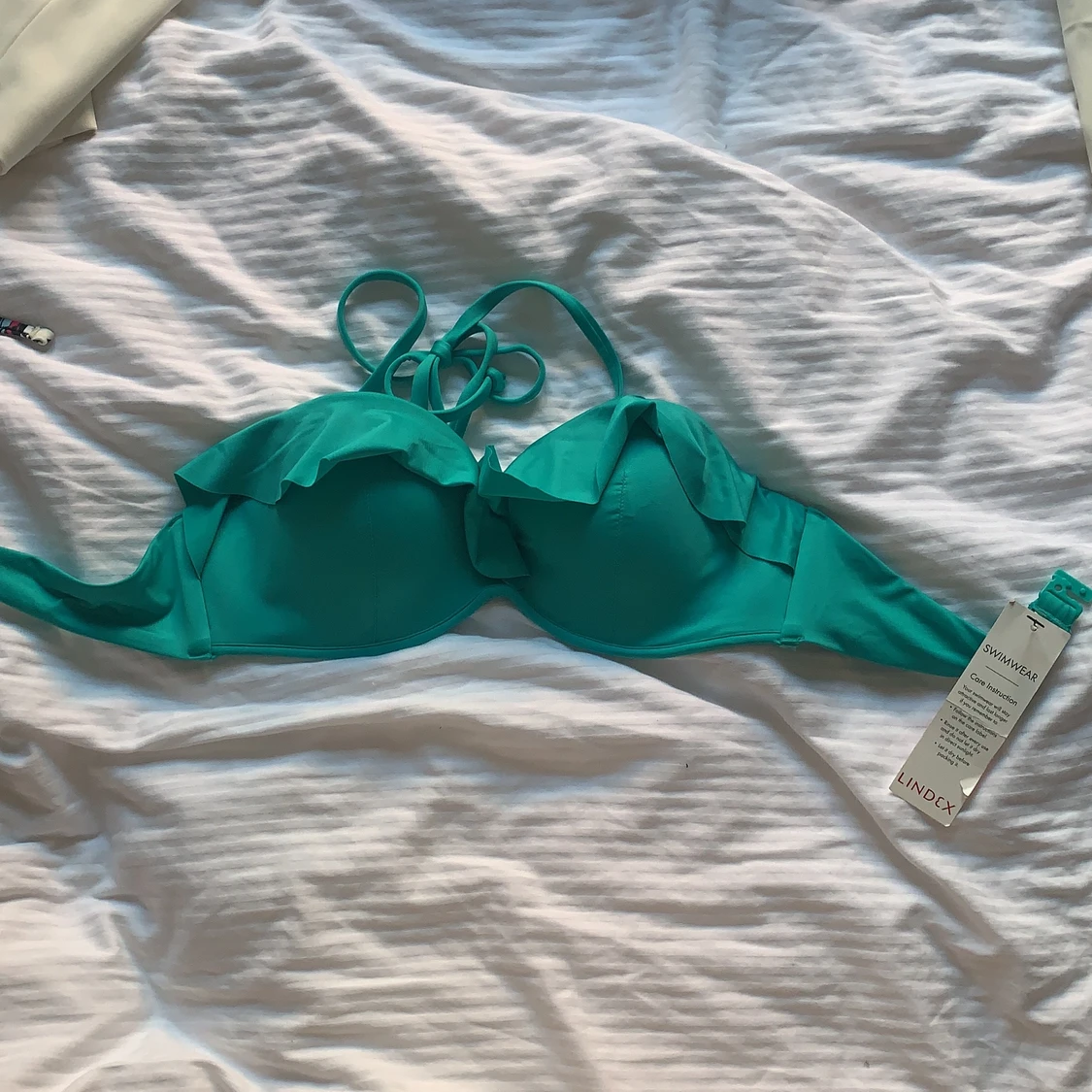 Turkos bikiniöverdel oanvänd stl 75B