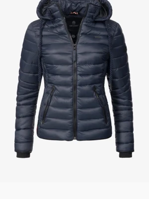 Svart pufferjacka från Navahoo - Super snygg  marinblå vinterjacka från Nevahoo, säljes för att den inte kommer till användning. Jackan är i bra skick förutom ett hål i innerfickan som man ser på sista bilden.