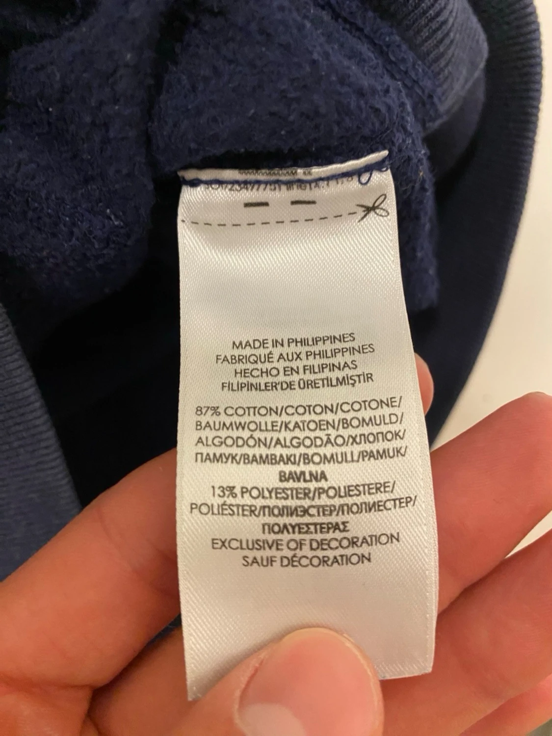 Marinblå Ralph Lauren hoodie S - 5