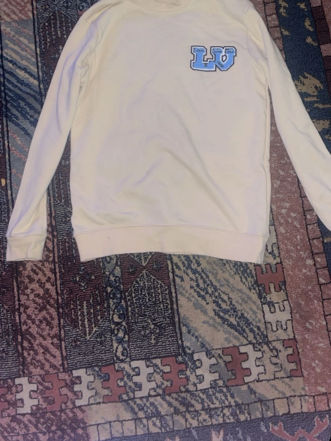 Louis Vuitton beige sweatshirt med tryck - 1