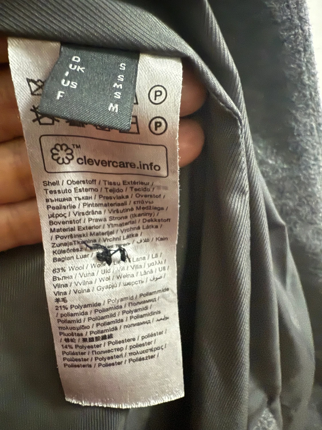 Grå kappa från Esprit i ullmix - 3