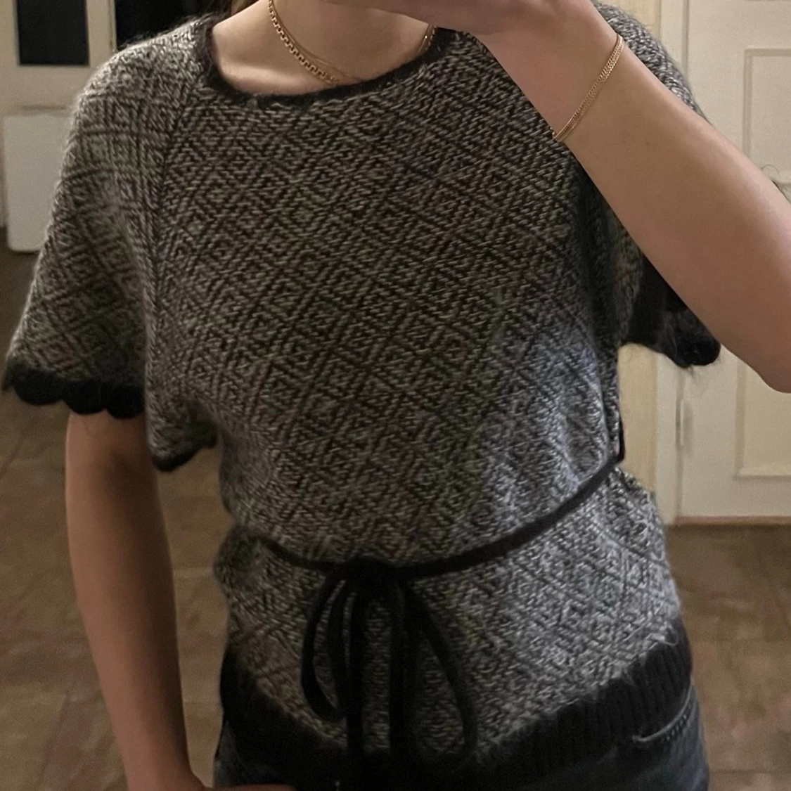  Stickad topp i mohair - 1