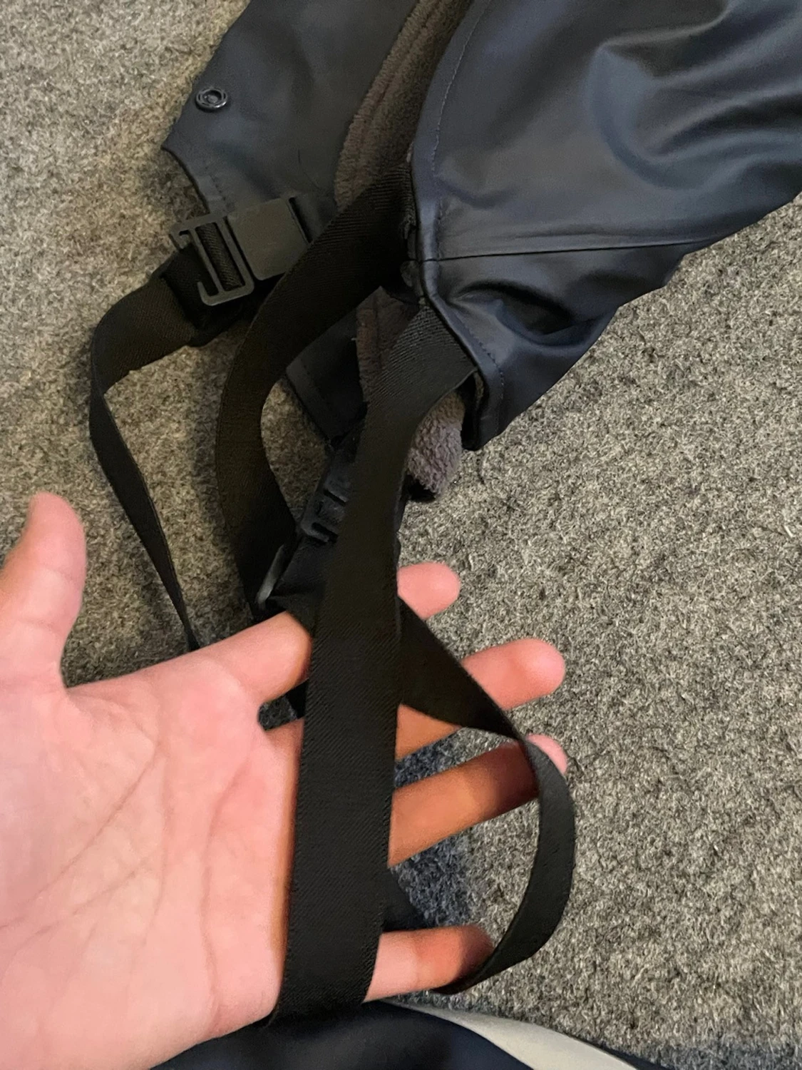 Svarta täckbyxor med reflexdetaljer - 4