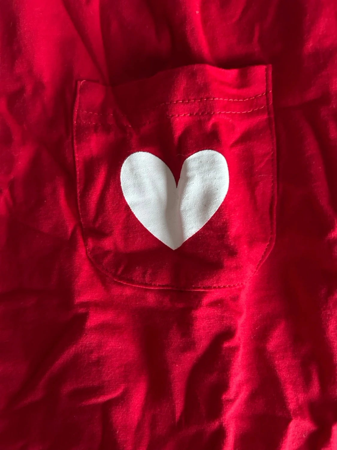 Röd tomteklänning med hjärtan - 2