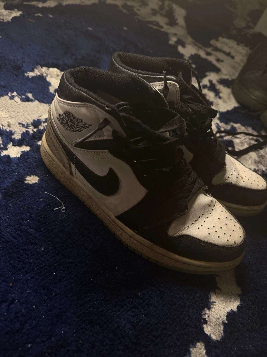 Nike Air Jordan 1 svart/vit sneakers - 2
