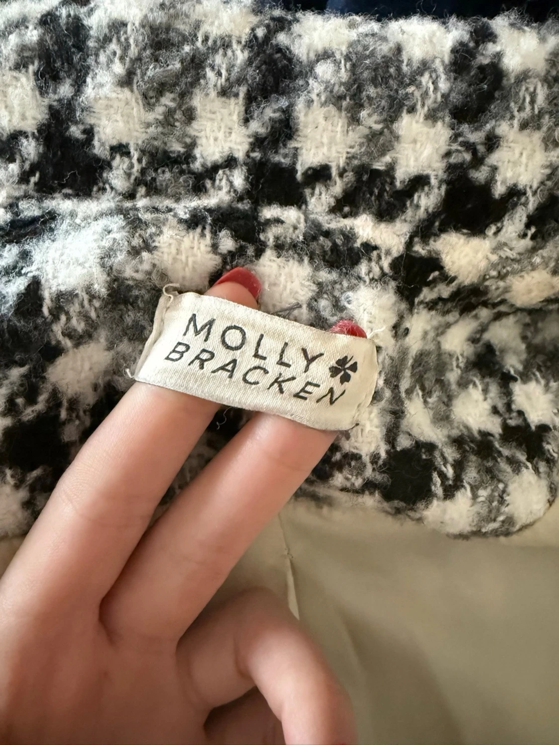 Rutig teddyjacka från Molly Bracken - 1