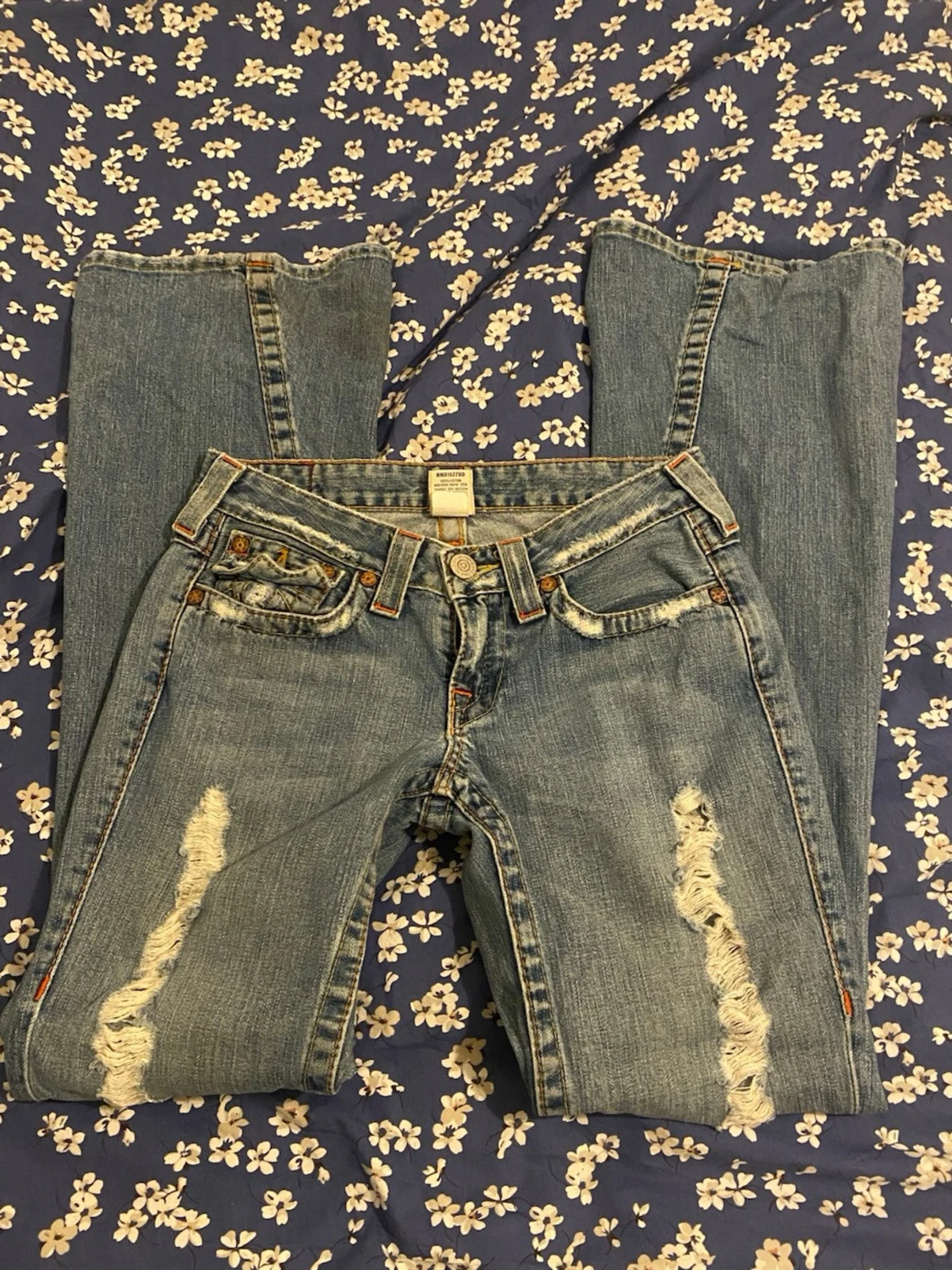 True Religion blå bootcut jeans - 3