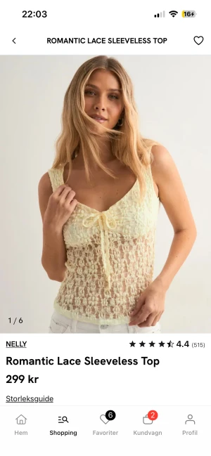 Gult spets linne 💛 - Säljer ett gult spets linne då det inte passade mig tyvärr💘 det är helt nytt med prislapp kvar! Storlek M. Nypris som ni ser på bild 1 är 299kr Jag säljer den för 150kr men priset går att diskuteras💛 hoppas ni är intresserade 