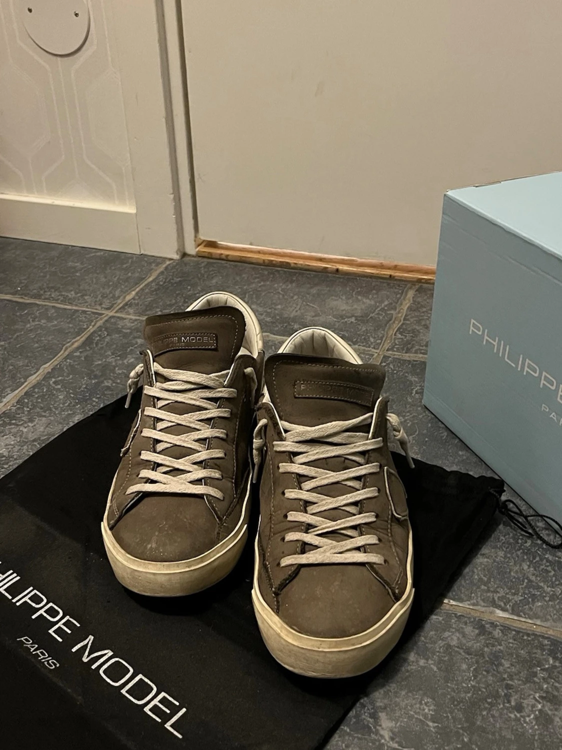 Philippe Model sneakers i skinn - 1