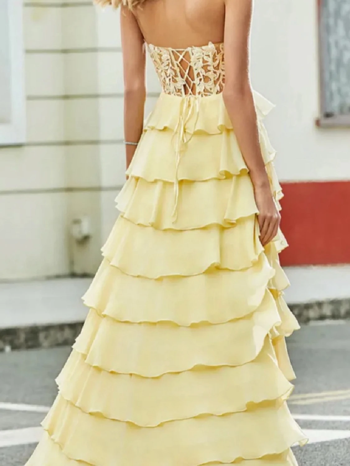 gul balklänning - 1