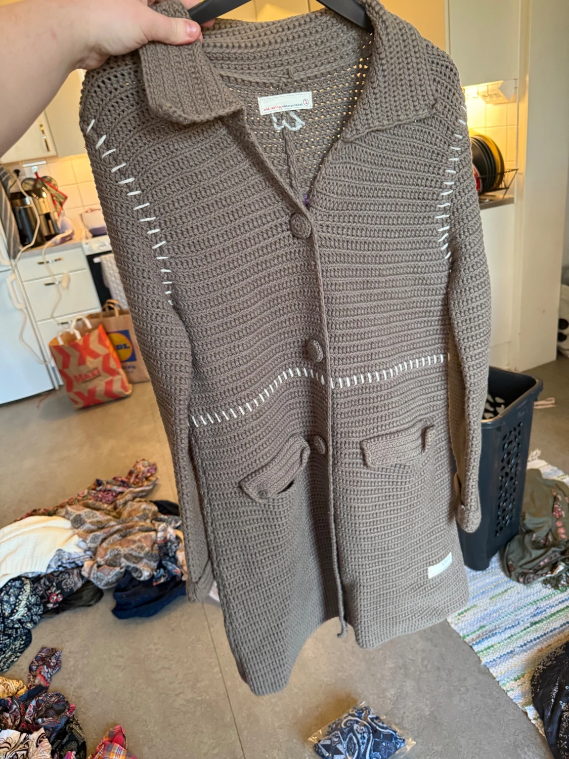 Beige lång kofta från Odd Molly - 3