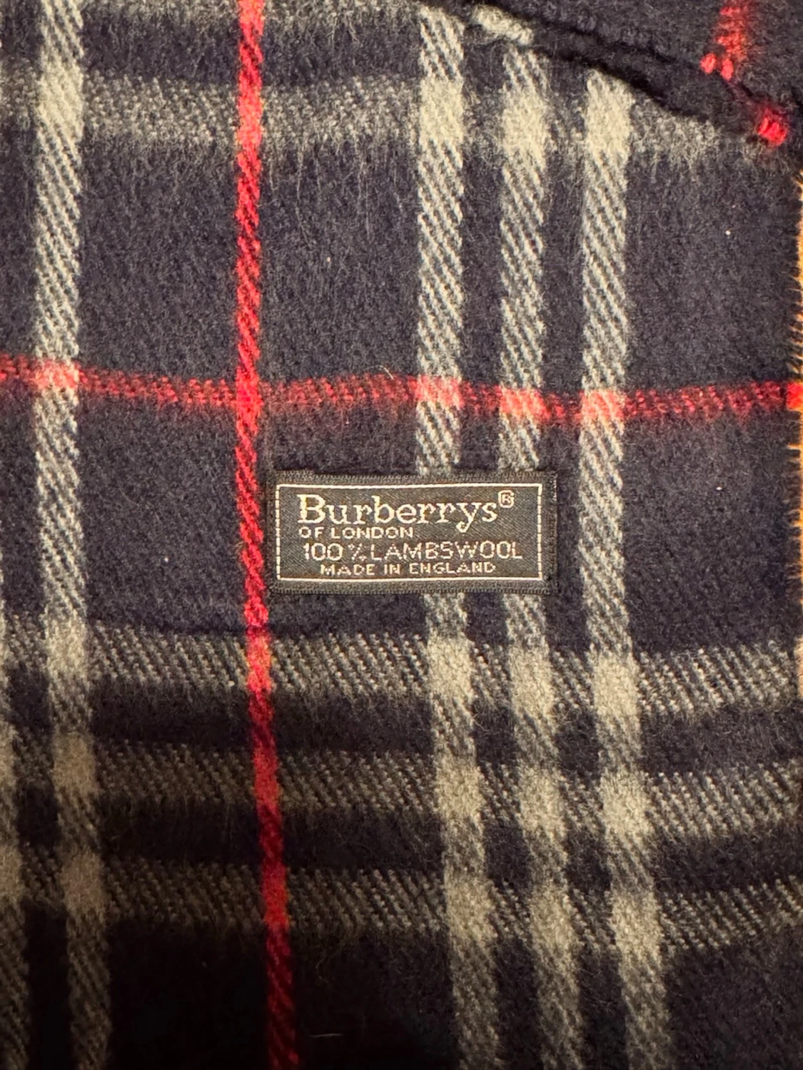 Mörkblå Burberry halsduk - 1