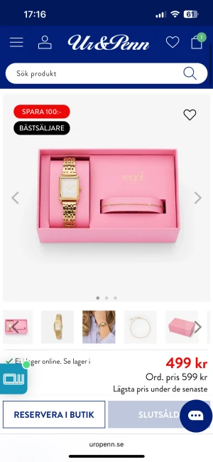 Klocka  - Klocka ifrån ur Penn, klockan behöver ny batteri, orginal pris: 599kr