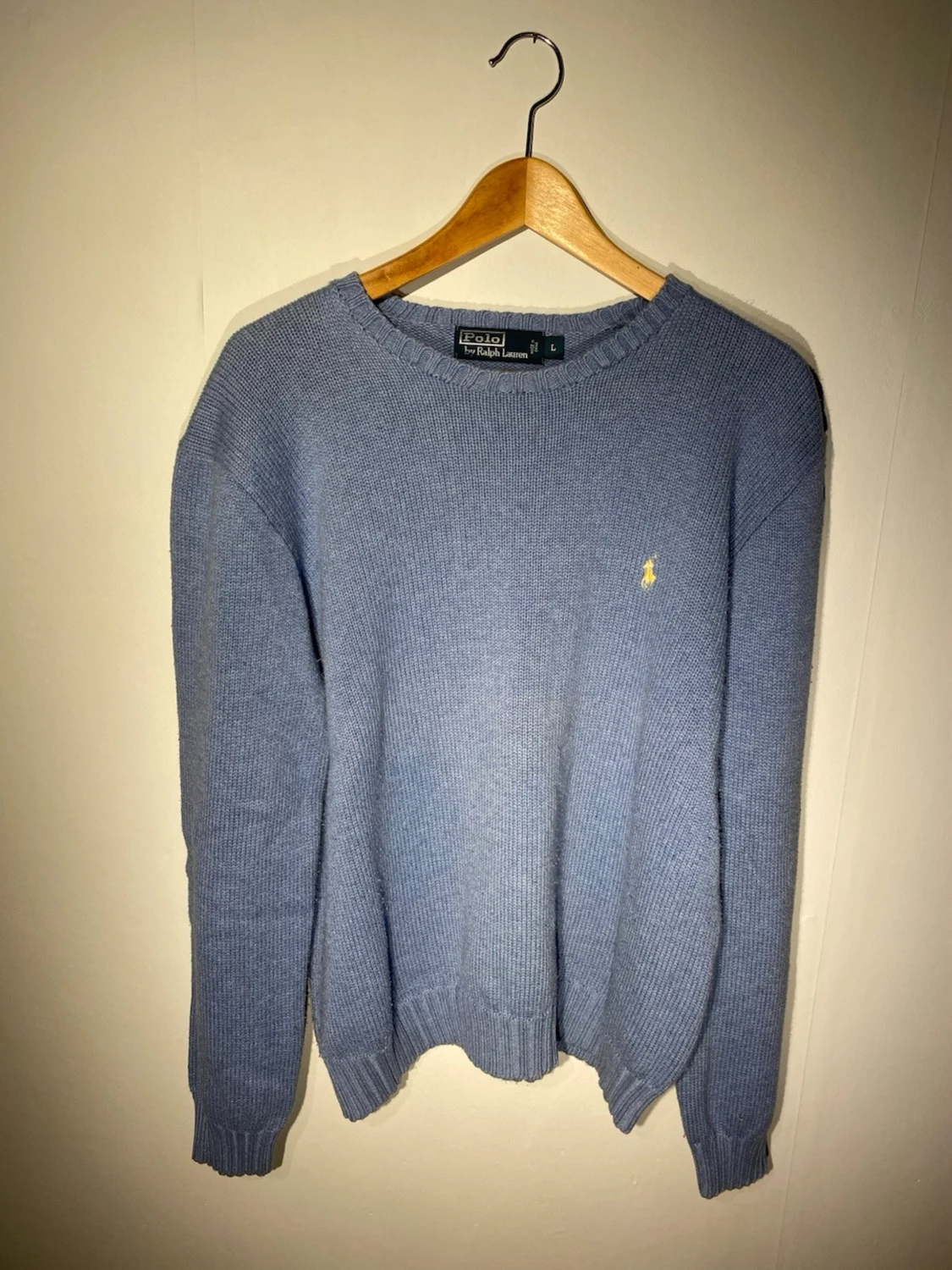 Blå stickad tröja Polo Ralph Lauren