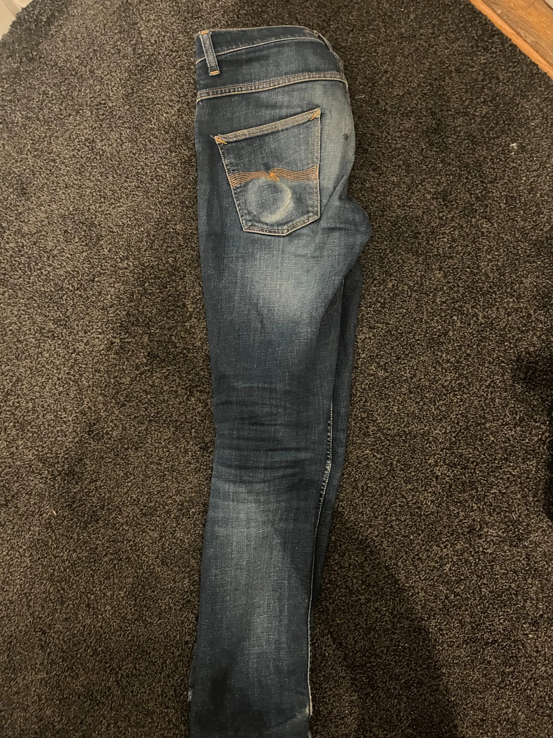 Mörkblå skinny jeans från Nudie Jeans - 2