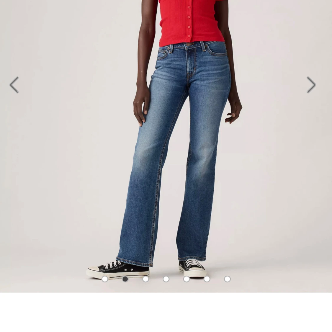 Blå Superlow Bootcut jeans, storlek 26