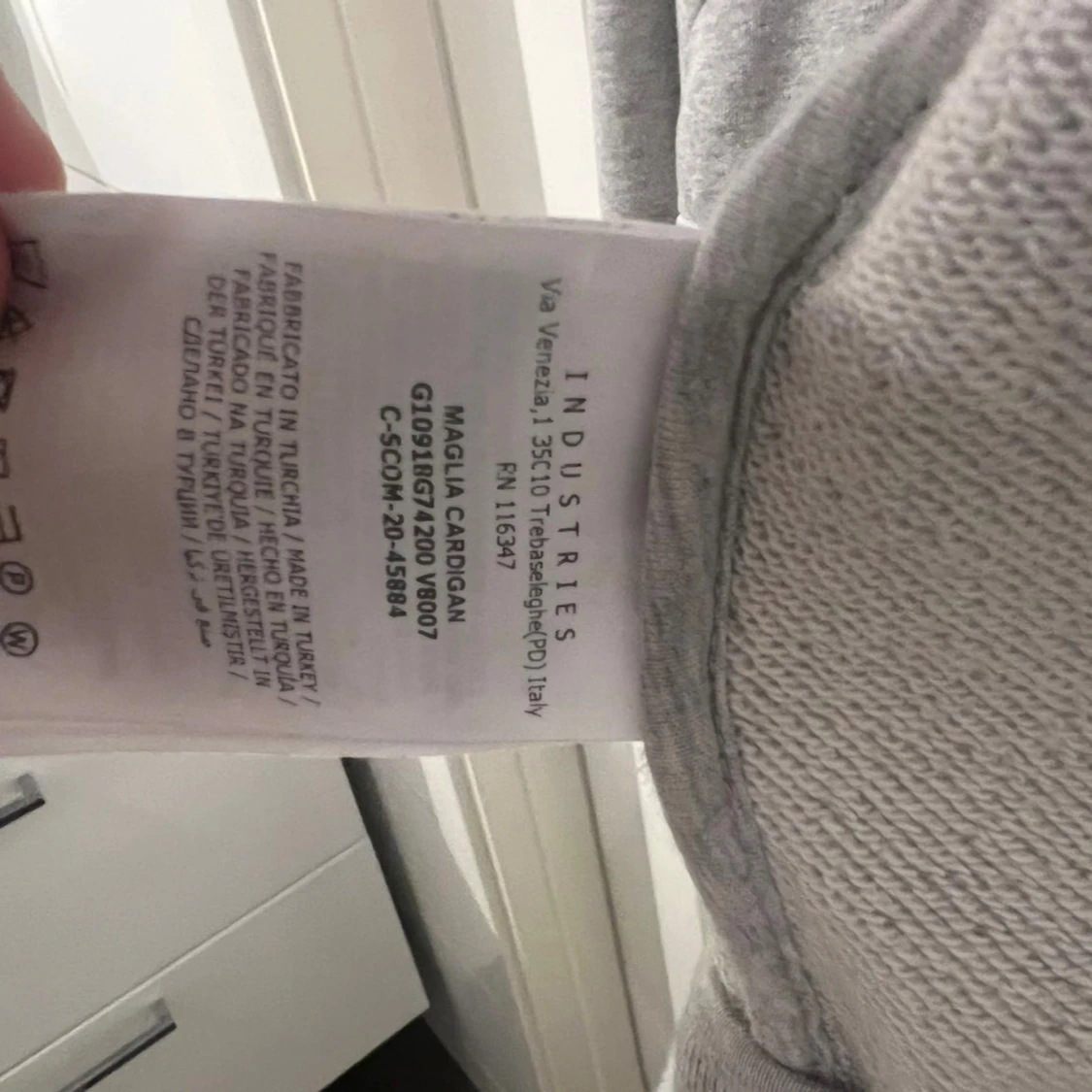 Grå Moncler hoodie med dragkedja - 2