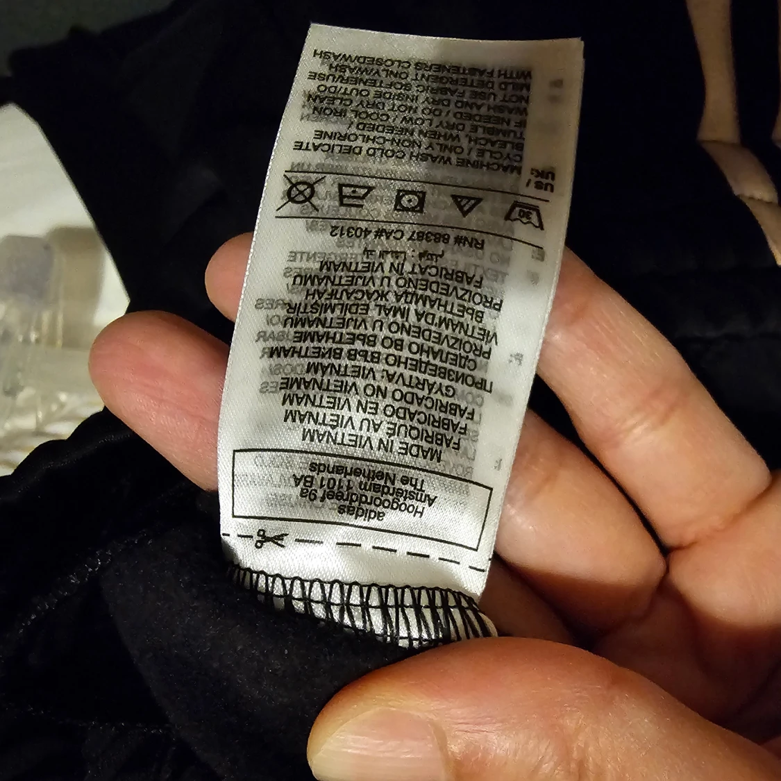 Svarta bootcut byxor från Adidas XS - 4