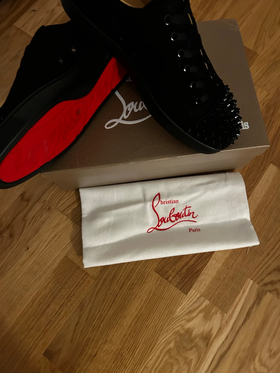 Christian Louboutin svarta sneakers - 3