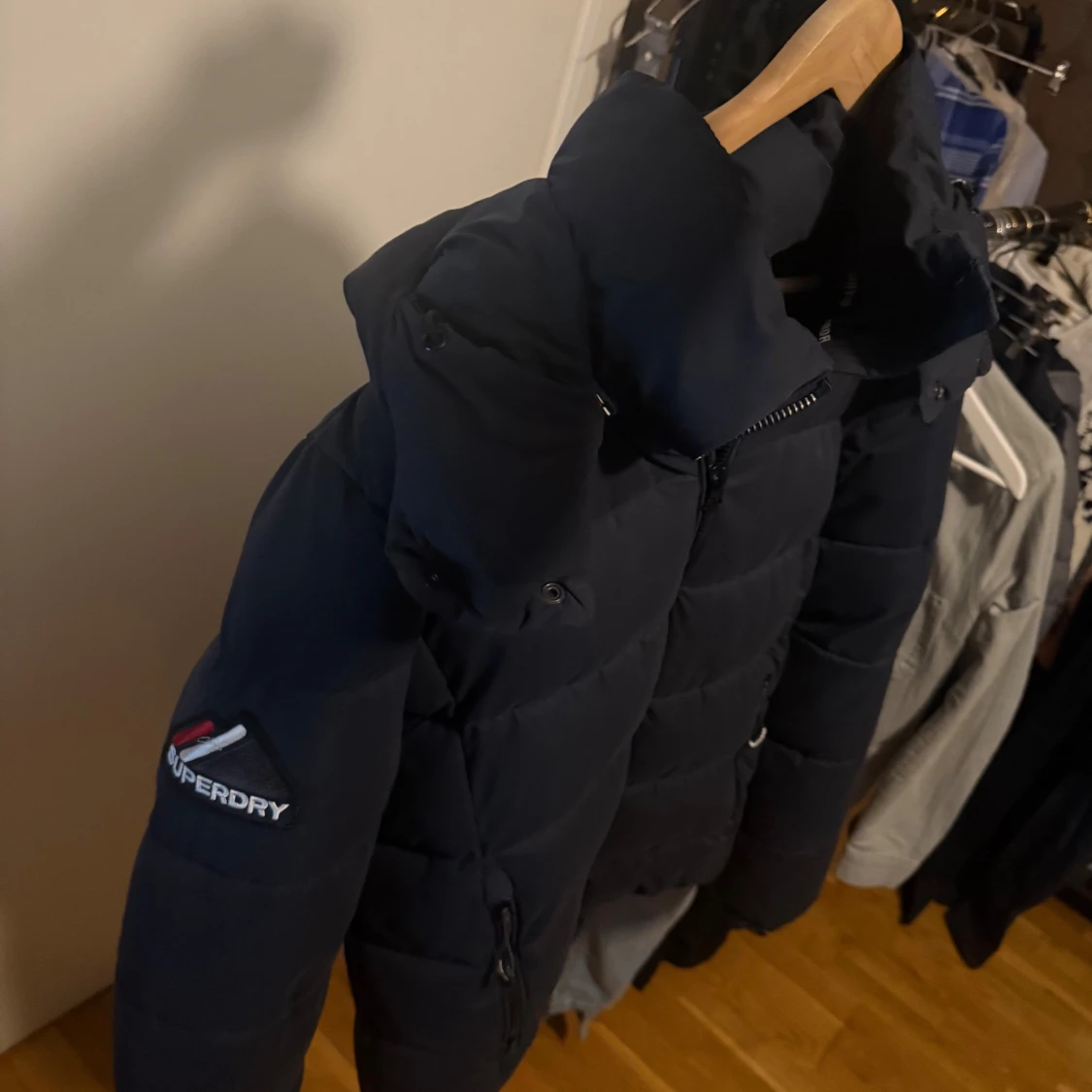 Superdry Pufferjacka mörkblå  - 4