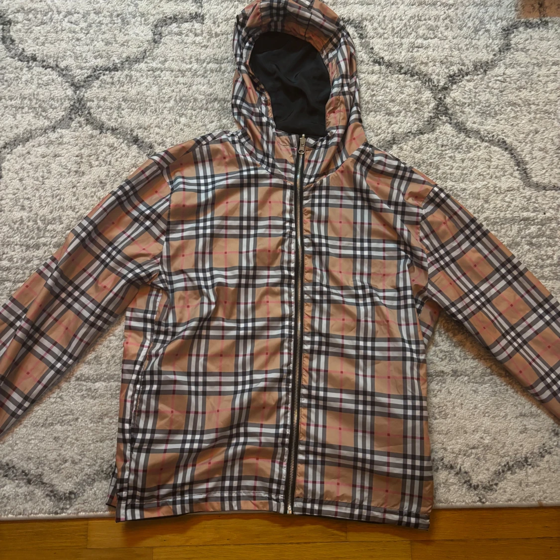 Burberry vändbar vindjacka med huva - 2