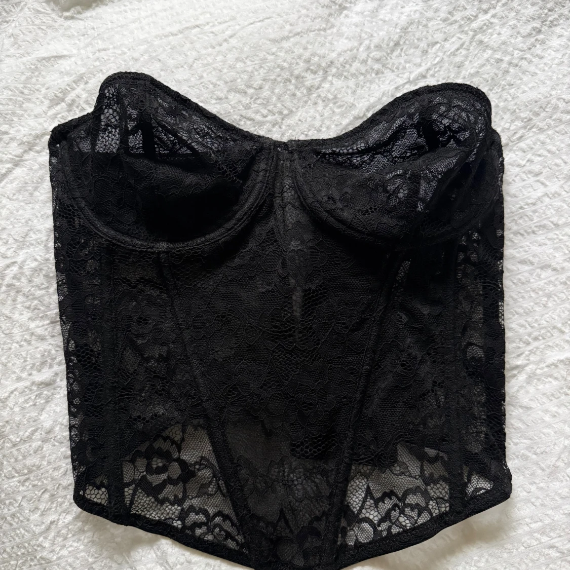 Svart spetskorsett NAKD - 1