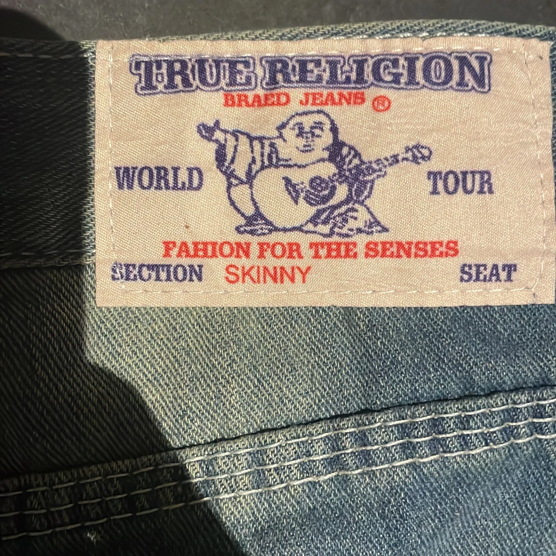 True Religion ljusblå washed jeans - 2