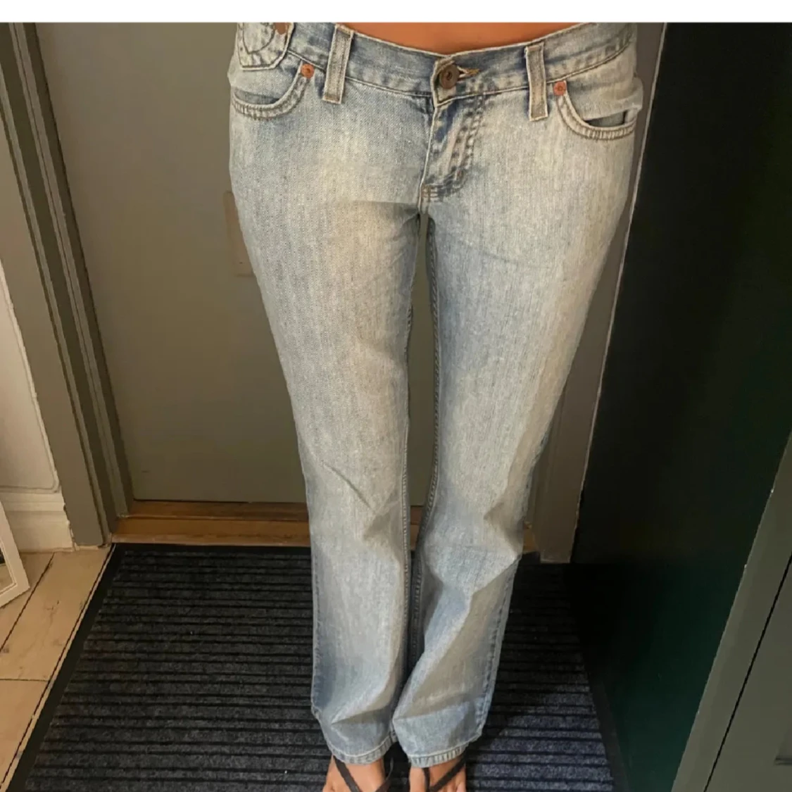 Lågmidjade bootcut jeans - 2
